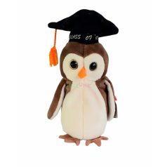   Ty Beanie Babies WISE "1998 érettségiző" bagoly 20cm