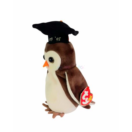 Ty Beanie Babies WISE "1998 érettségiző" bagoly 20cm