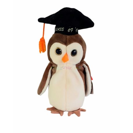 Ty Beanie Babies WISE "1998 érettségiző" bagoly 20cm