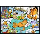 Trefl Puzzle 4x250 - Garfield utálja a hétfőt (13344)