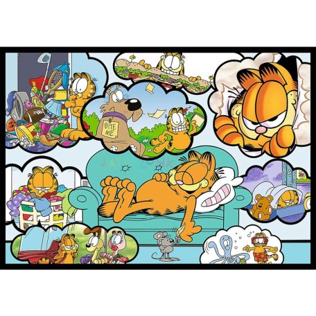 Trefl Puzzle 4x250 - Garfield utálja a hétfőt (13344)