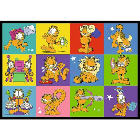Trefl Puzzle 4x250 - Garfield utálja a hétfőt (13344)