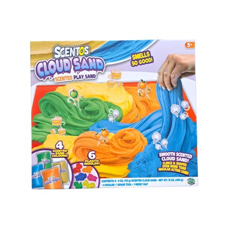 Scentos Illatos kinetikus homok 4szín, 6 forma