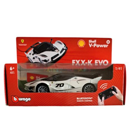 Burago: Ferrari FXX-K Evo Bluetooth írányítású játék autó 1/41