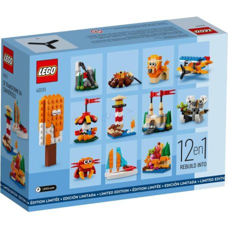 LEGO 40593 Exclusiv:  Szórakoztató kreativitás 12 az 1-ben 