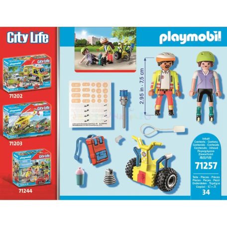 Playmobil 71257 City Life Starter Pack:  Segway mentőakció