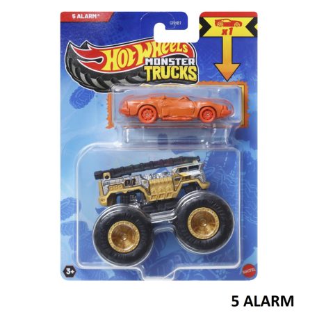 Hot Wheels Monster Trucks roncsautóval 1:64 (GRH81) - Többféle