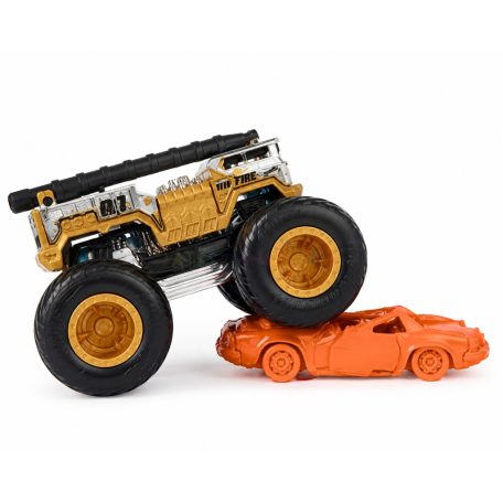 Hot Wheels Monster Trucks roncsautóval 1:64 (GRH81) - Többféle
