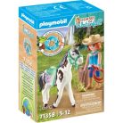 Playmobil 71358 Horses of Waterfall Ellie és Sawdust western lovasgyakorlatai