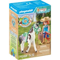  Playmobil 71358 Horses of Waterfall Ellie és Sawdust western lovasgyakorlatai