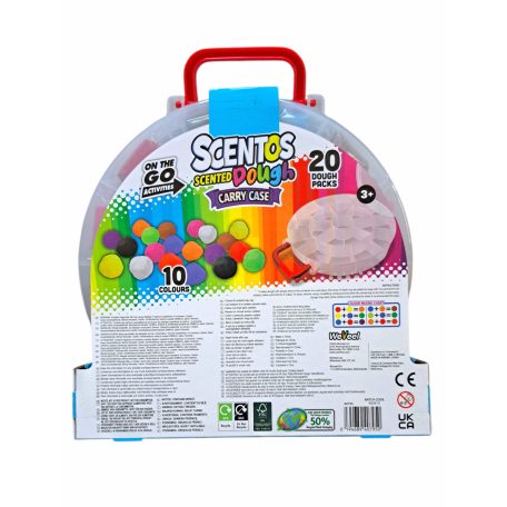 Scentos illatos gyurma készlet hordozható bőröndben (800g)