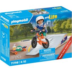 Playmobil 71798 My Life: Skateboardos rámpával
