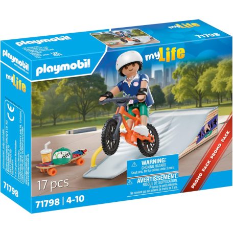 Playmobil 71798 My Life: Skateboardos rámpával