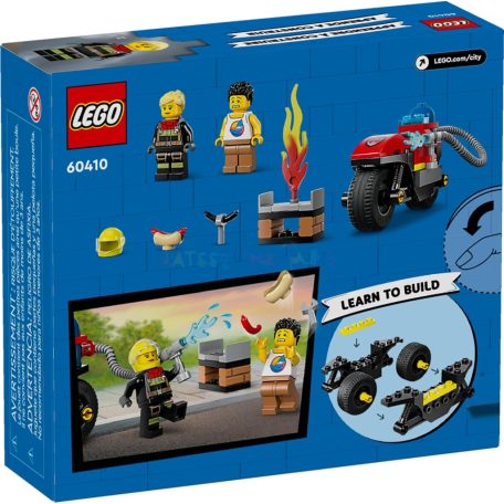 LEGO 60410 City - Tűzoltó motorkerékpár