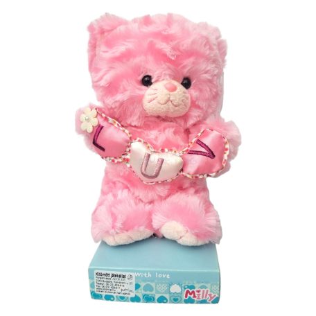 Aurora Milli cica plüss figura 'LUV HEARTS' (19cm)