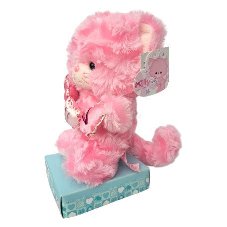 Aurora Milli cica plüss figura 'LUV HEARTS' (19cm)